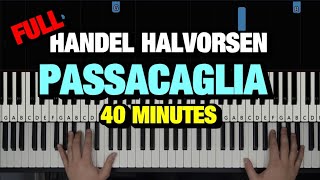 HOW TO PLAY PASSACAGLIA BY HANDELHALVORSEN  PIANO TUTORIAL LESSON FULL PIANO SOLO [upl. by Llehcor]