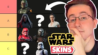 I Ranked EVERY STAR WARS Skin amp styles in Fortnite  Tier List [upl. by Anayt]