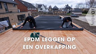 EPDM dakbedekking  Hoe leg je EPDM [upl. by Jeu]