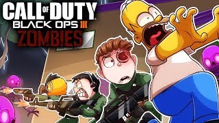 The High Difficulty SIMPSONS HALLOWEEN Map Black Ops Zombies Funny Moments [upl. by Boorer]