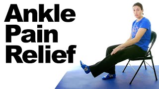 Ankle Pain Relief Stretches  5 Minute Real Time Routine [upl. by Mitzl]