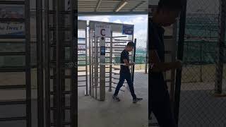 Face recognition integrated with full height turnstile system for attendance and BCA Epss System [upl. by Nanyt173]