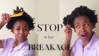 How to Detangle 4c Natural Hair  Length Retention [upl. by Rebme]