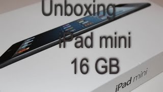 iPad mini Unboxing German HD [upl. by Akimrehs]