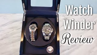 Watch Winder Box For My Rolex  Automatic Watch Winder Review [upl. by Hynes935]