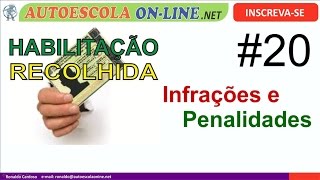 Infrações e Penalidades  Recolhimento Habilitação  Medida Administrativa [upl. by Ellenrahs]