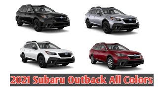 2021 Subaru Outback All Colors  MOTOSPOT [upl. by Enneibaf71]