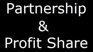 Profit share formula  How to share profits between partners  Find Duration from profit share [upl. by Adnert]