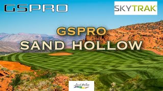 GSPro  Skytrak Golf Simulator  Sand Hollow [upl. by Nimaynib525]