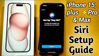 iPhone 15 me Siri Kaise use Kare  iPhone 15 Siri Setup  iPhone Siri use  iPhone Siri setup guide [upl. by Anivol]