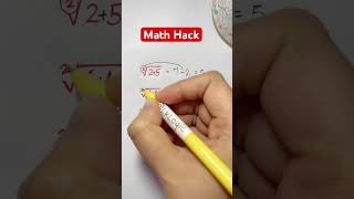 Square Root Math Hack [upl. by Anelej]