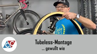 Tubeless Montage  gewußt wie [upl. by Odnanref]