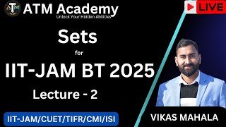 Maths for IITJAM Biotechnology Sets—2  ATM Academy 20  Vikas Mahala [upl. by Ytsanyd582]