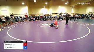 55 Lbs Round Of 32  Kale Petersen Sebolt Wrestling Academy Vs Nick Treaster Newton Wrestling Cl [upl. by Hannasus]