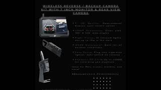 🚗💨 Make reversing safer and easier with our Wireless Reverse  Backup Camera Kit [upl. by Alyn]