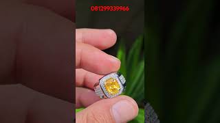 Natural Greenish Yellow Sapphire Thailand 221 crt Z CGL LAB gemstone yellowsapphire [upl. by Endys815]