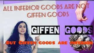 Giffen goods Sir Robert GiffenAll Giffen goods are inferior goods but all inferior not Giffen [upl. by Nayrbo]