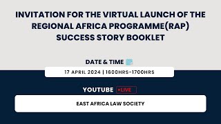 Launch of the Regional Africa ProgrammeRAP Success Story Booklet [upl. by Garin]