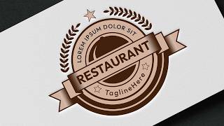 How to Create a Food and Restaurant Logo in Adobe Illustrator CC  StepbyStep Tutorial [upl. by Yur]