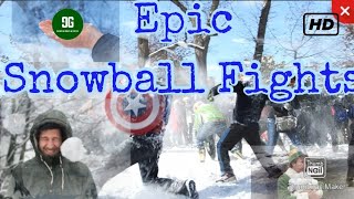 Epic Snowball Fights Compilation [upl. by Maggee477]