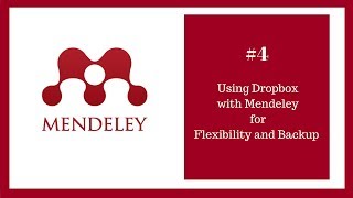 Mendeley Tutorial 4 of 16 Using Dropbox with Mendeley for Flexibility and Backup [upl. by Jecoa]