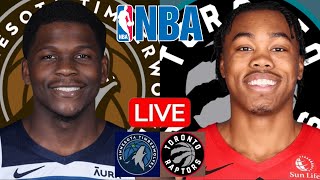 LIVE MINNESOTA TIMBERWOLVES vs TORONTO RAPTORS  NBA  PLAY BY PLAY  SCOREBOARD [upl. by Gorlin]