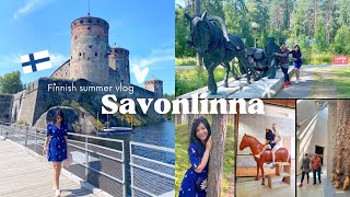 Exploring Savonlinna 🏰  a Finnish summer vlog 🇫🇮 Punkaharju forest museum amp15thcentury castle [upl. by Schilling]