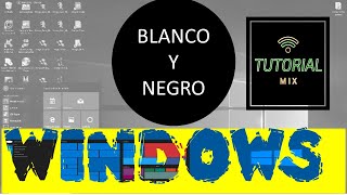 Como poner la pantalla en blanco y negro en un Pc con Windows [upl. by Akyre]