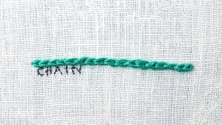 How to do a Chain Stitch [upl. by Harpole]