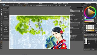 Corel Painter 2022  Painting in watercolors [upl. by Lenrad]