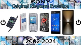 Sony Ericsson Original Ringtone Evolution 20022024 sony sonyphones sonyevolution sonybfp [upl. by Ailes704]