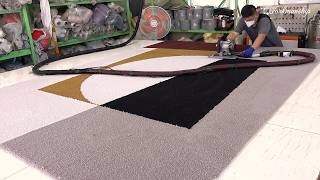 Process of Making Extra Large Carpet Korean Hand Tufted Carpet FactoryASMR [upl. by Caplan601]