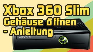 Xbox 360 Slim Gehäuse öffnen zerlegen Teardown Anleitung [upl. by Althee544]