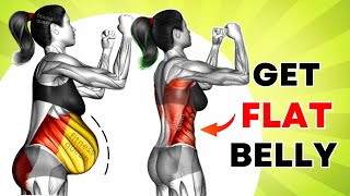 🔥Best Exercises for Hanging Belly Fat 👙 30Minute EASY Standing Workout  Lose Belly Fat in 2 Weeks [upl. by Kati]