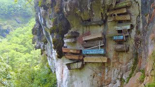 Philippines Unique Burial Ritual  Sagada Hanging Coffins Virtual Hiking Tour 4K [upl. by Atnim639]