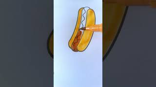 Hotdog🌭 Food Coloring Book for Teens amp Adults cutecoloring coloringbook coloringbookpages [upl. by Radmilla]