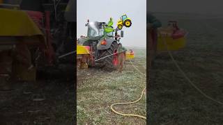 Corn Tornado Cleaning off Moweragrifendt tractor трактор satisfying agricultureshorts [upl. by Nivlak108]