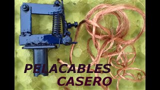 COMO HACER UN PELACABLES DE TORNILLO 100  CASERSO  KABELSCHALMASCHINE [upl. by Aleek]