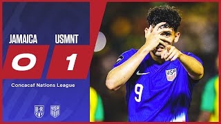 Ricardo Pepi leads USA in the Concacaf Nations League  Jamaica 01 USMNT  Official Highlights [upl. by Damiani]