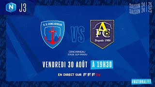 J3 I US Concarneau vs Aubagne FC en replay 00 I National FFF 20242025 [upl. by Opportina]