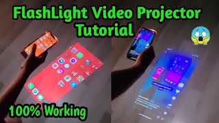 How to Mobile FlashLight Video Projector in Any Mobile💯😱 FlashLight HD Video Projector Tutorial [upl. by Eelrac]