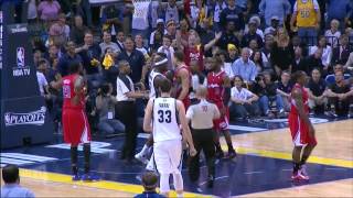 Matt Barnes Flagrant Foul On Zach RandolphFlagrant1 [upl. by Lednor]