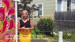 Oneida Square Community Garden Project Utica NY Oneida County [upl. by Donelu72]