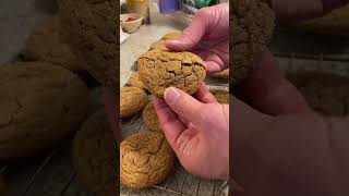 Ginger molasses cookies baking carobmolasses [upl. by Oralia291]