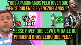 IMPRENSA ARGENTINA ARRASADA COM GOLEADA DO ATLÉTICOMG NO RIVER PLATE  EDIÇÃO DE COLECIONADOR 😂 [upl. by Neeron]