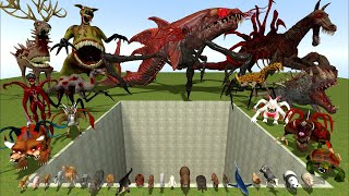 DESTROY ALL PARASITE MUTANT ANIMALS ZOOCHOSIS amp ZOONOMALY amp INDIGO PARK in BIG HOLE Garrys Mod [upl. by Wycoff703]