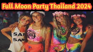 Full moon party Koh Phangan Thailand  lucky new life [upl. by Attemaj]