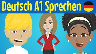 A1 Speaking Explained A1 Sprechen Learn German  Deutsch lernen [upl. by Fachan527]