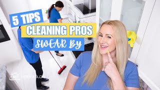 5 Cleaning Tips From Professional House Cleaners  PRO CLEANING TIPS [upl. by Dyan947]