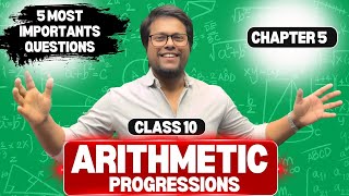 Day 27🔥  5 Most Important Questions Of Class 10 Maths  Arithmetic Progressions Class 10 [upl. by Halimeda470]